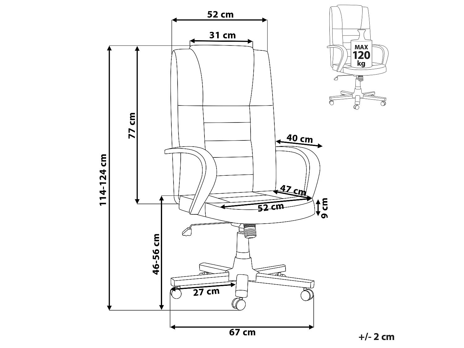 Fauteuil massant DIAMOND avec fonction chauffante Cuir Beige