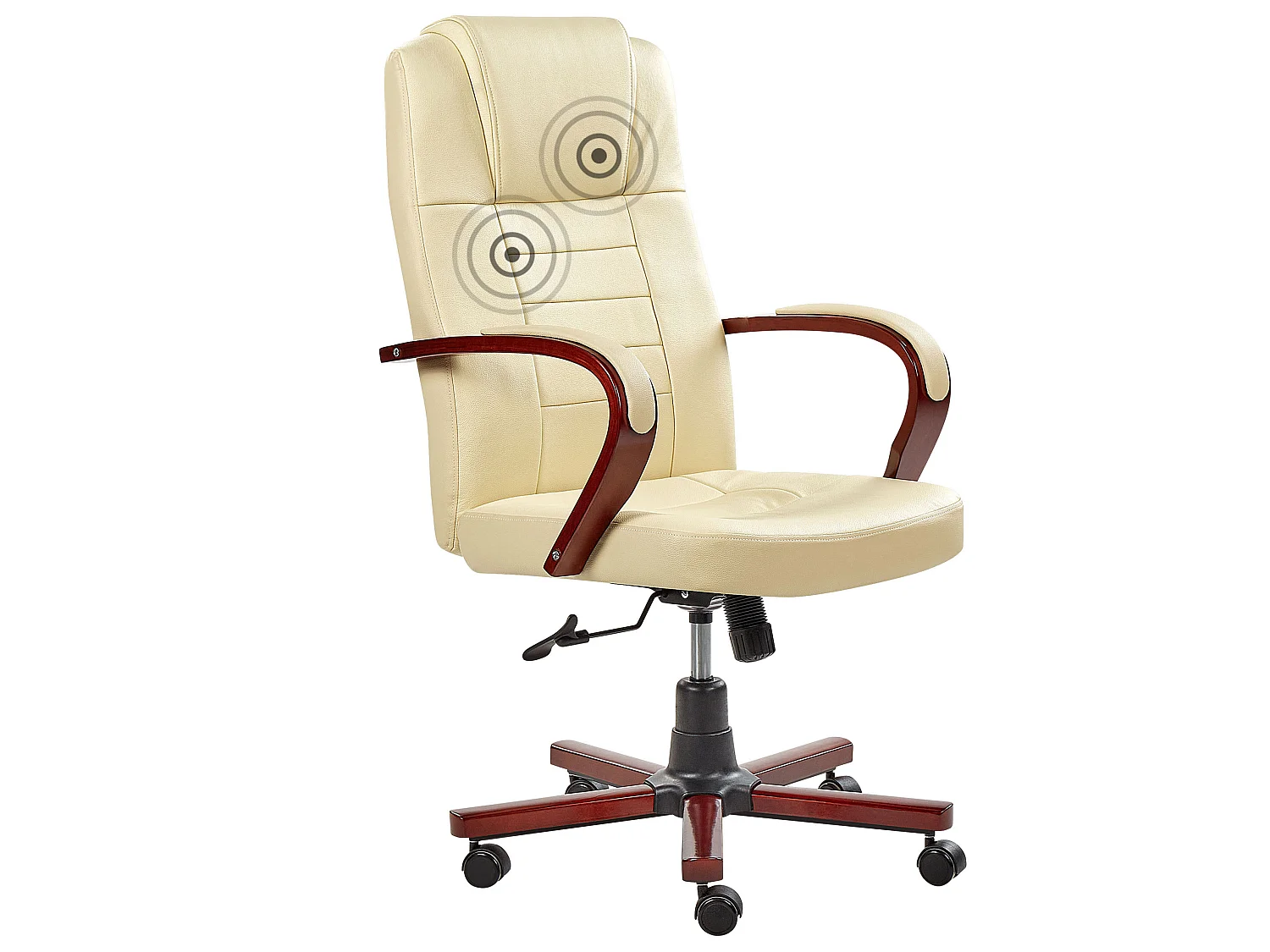 Cadeira de massagem com aquecimento DIAMOND Pele Creme