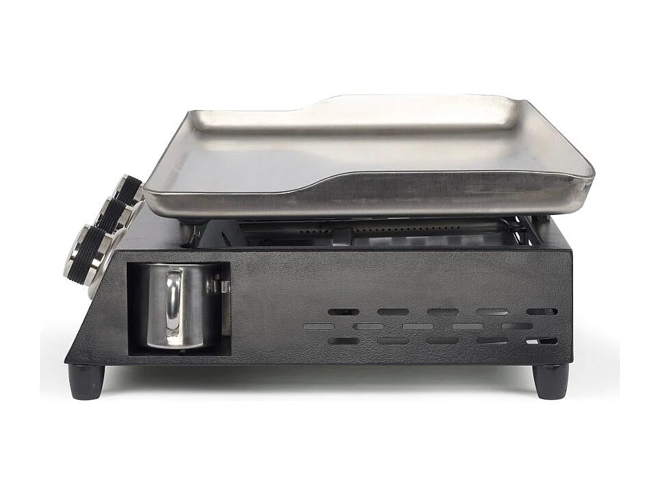 Plancha Gaz Livoo 7200W Roestvrij Staal Zwart - DOC249