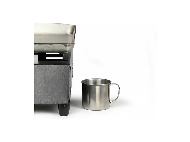 Plancha Gaz Livoo 7200W Roestvrij Staal Zwart - DOC249