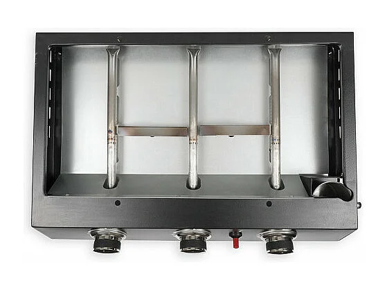 Plancha Gaz Livoo 7200W Roestvrij Staal Zwart - DOC249