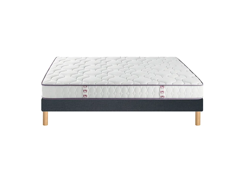 Ensemble Merinos Happy Lit - 100% Latex + Sommier Confort Ferme 160x200