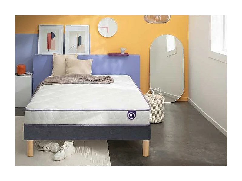 Ensemble Merinos Happy Lit - 100% Latex + Sommier Confort Medium 160x200