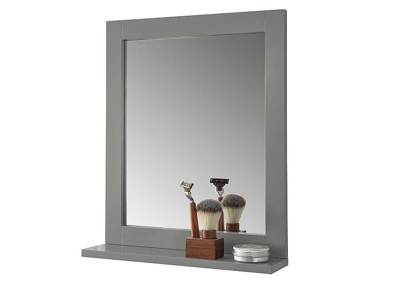 Badspiegel FRG129-SG 40 x 50 x 10 cm Grau
