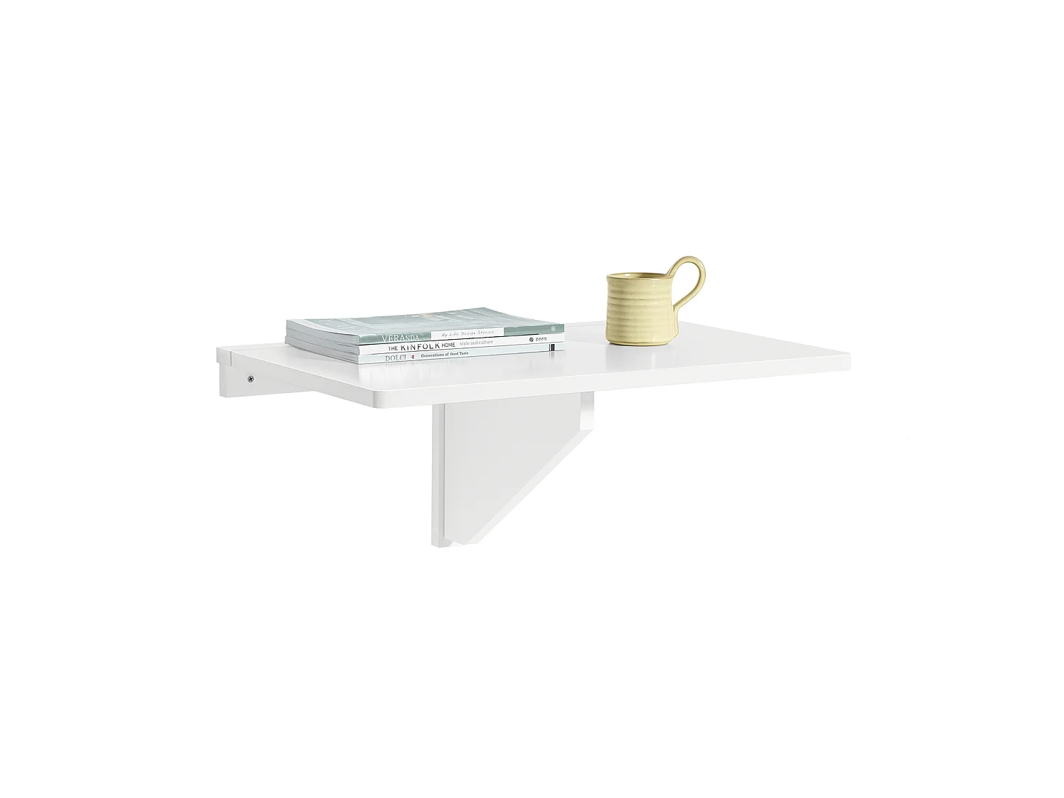 SoBuy Tavolo Pieghevole a Muro scrivania Tavolo per Computer Tavolo da Cucina Bianco FWT03-W