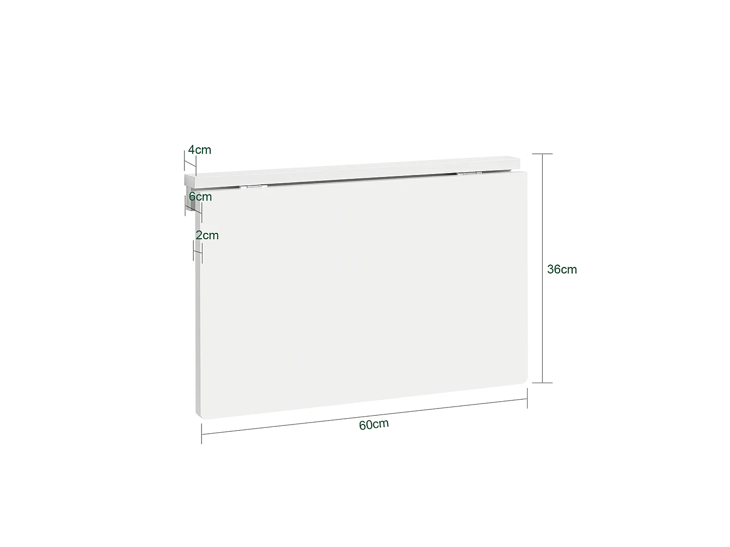 SoBuy Tavolo Pieghevole a Muro scrivania Tavolo per Computer Tavolo da Cucina Bianco FWT03-W