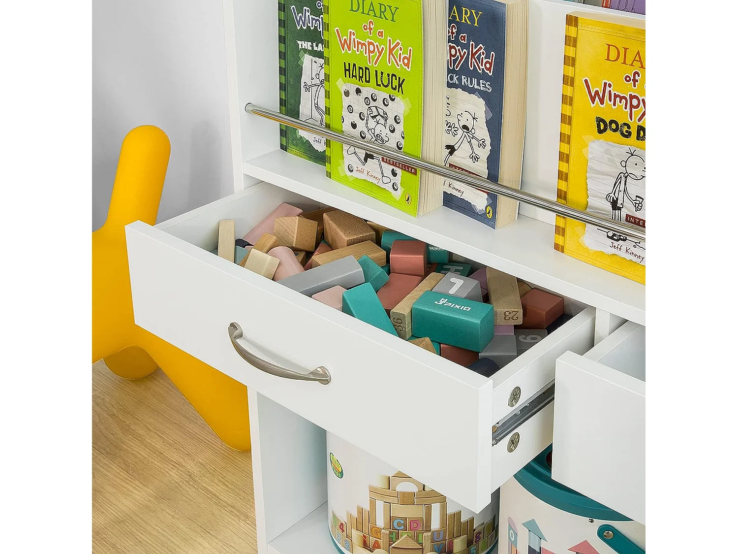 Meuble Sous-lavabo Meuble Sous-vasque À 2 Étages Et 2 Portes, BZr40-w