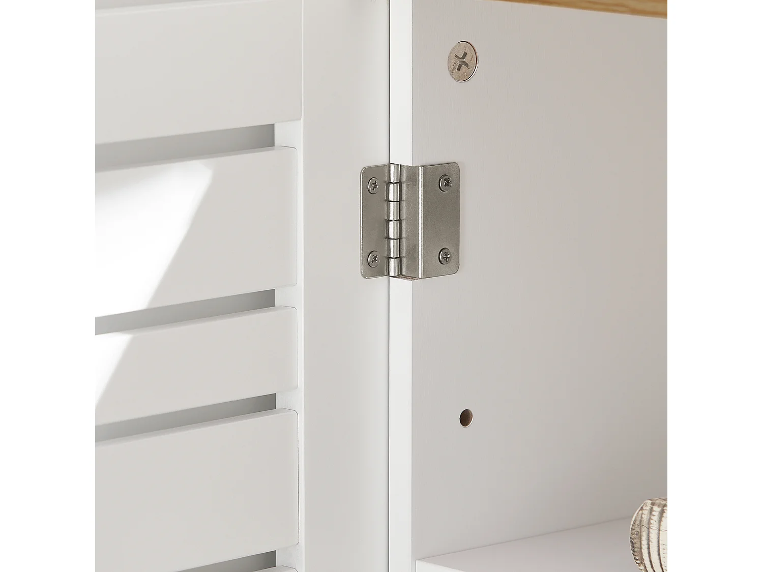 Meuble Sous-lavabo Meuble Sous-vasque À 2 Étages Et 2 Portes, BZr40-w