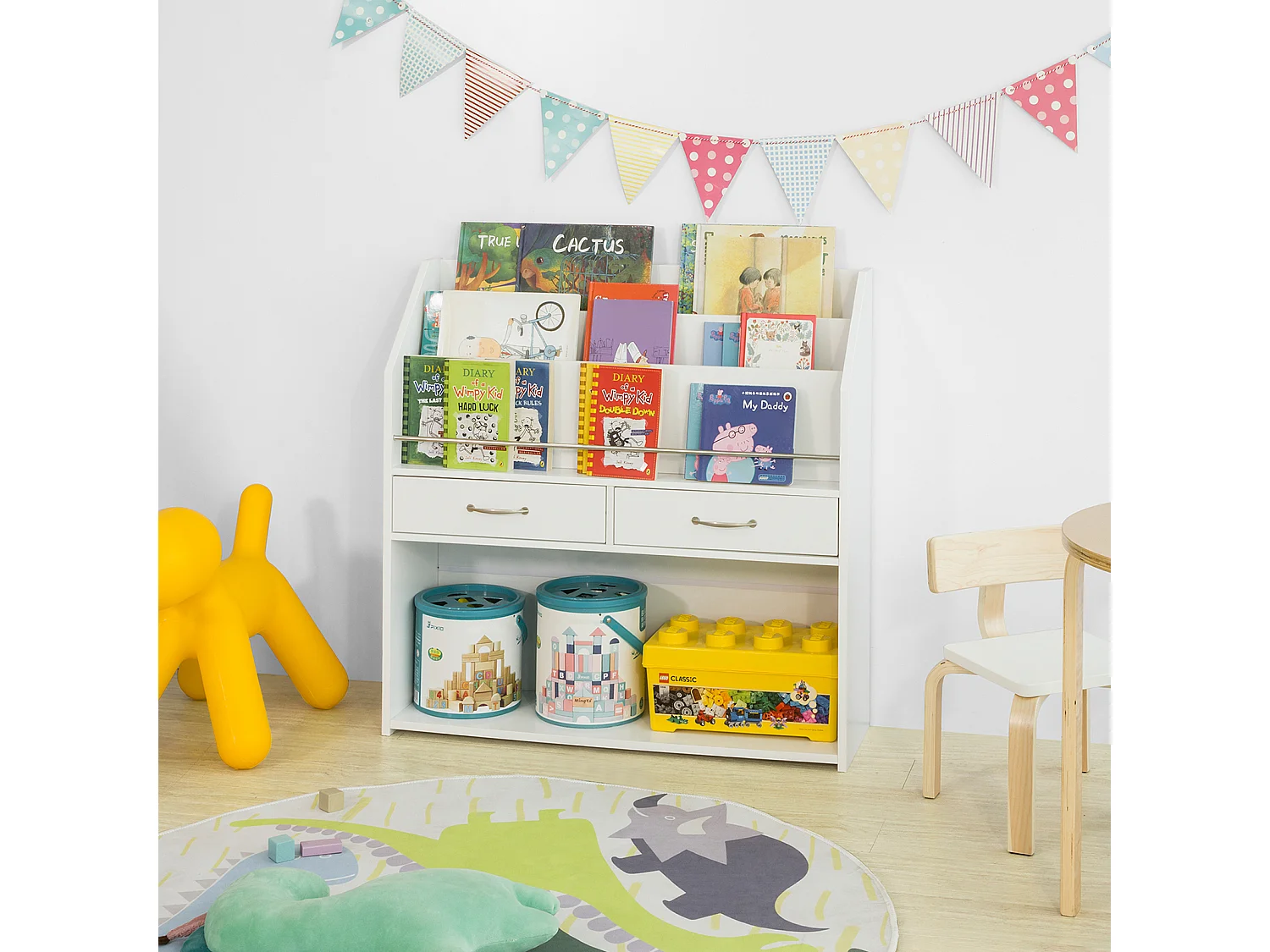 Regał na książki dla dzieci KMB39-W