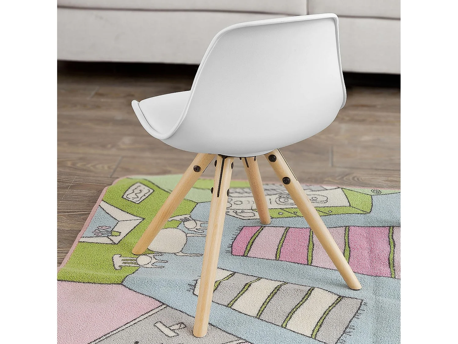 Kinderstuhl FST46-W 37 x 56 x 34 cm Weiß