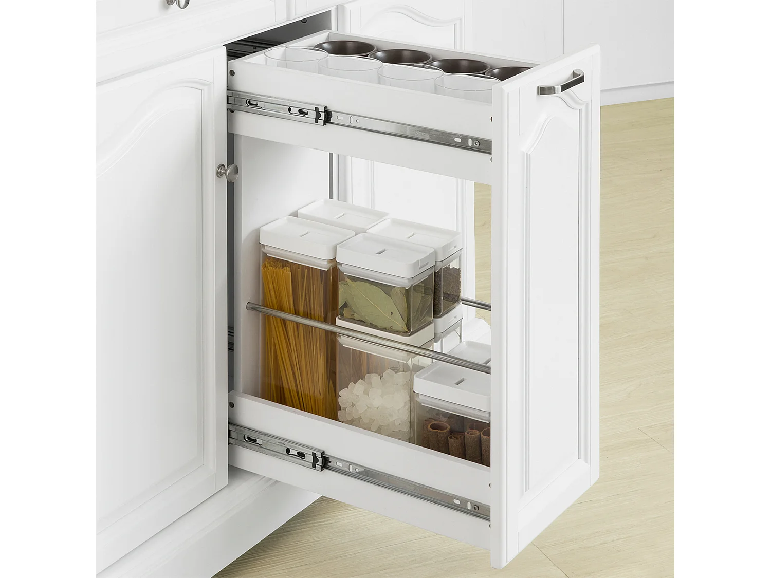 Półka na ścianę z 5 haczykami, Wieszak FHK16-R