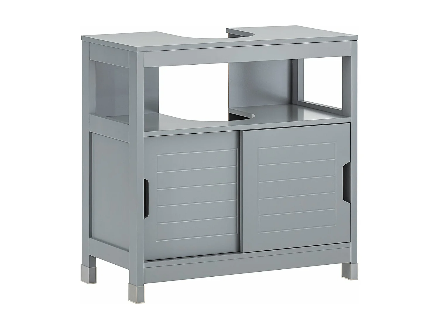 SoBuy armário de banheiro, Armário de banheiro sob a pia, Armário de lavagem FRG128-II-SG