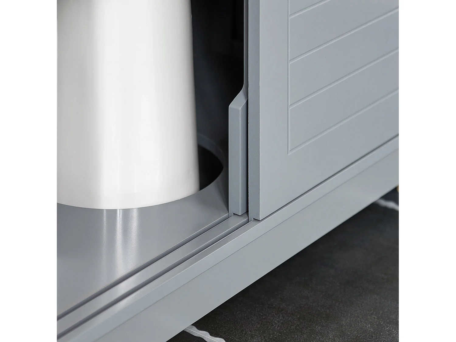 SoBuy armário de banheiro, Armário de banheiro sob a pia, Armário de lavagem FRG128-II-SG