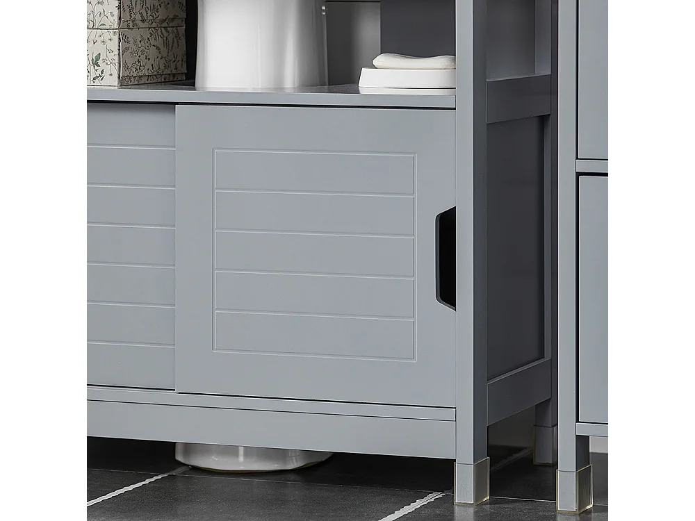 SoBuy armário de banheiro, Armário de banheiro sob a pia, Armário de lavagem FRG128-II-SG