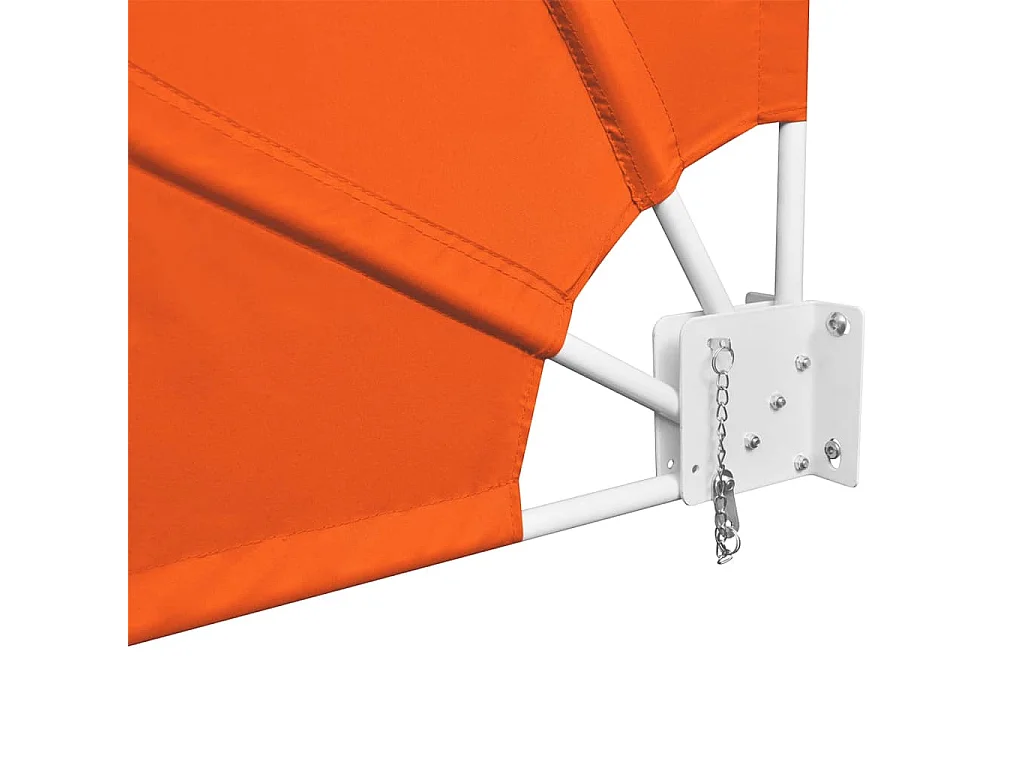 Toldo pantalla toldo retráctil lateral pantalla de privacidad para patio jardín terraza balcón pantalla de protección visual 160 x 240 cm naranja 02_0007062