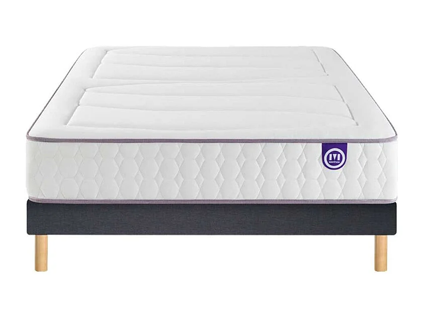 Ensemble Merinos Beauty Bed - 560 Ressorts ensachés + Sommier Confort Ferme 140x200