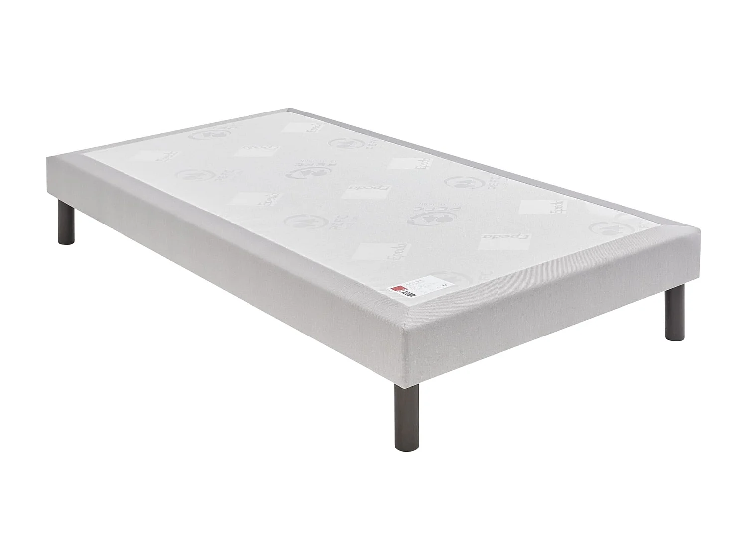 Sommier Epeda Nature Ferme - Gris Souris 120x200