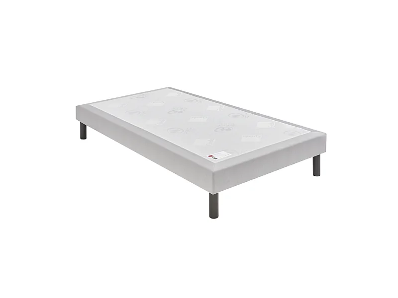 Sommier Epeda Nature Ferme - Gris Souris 120x200