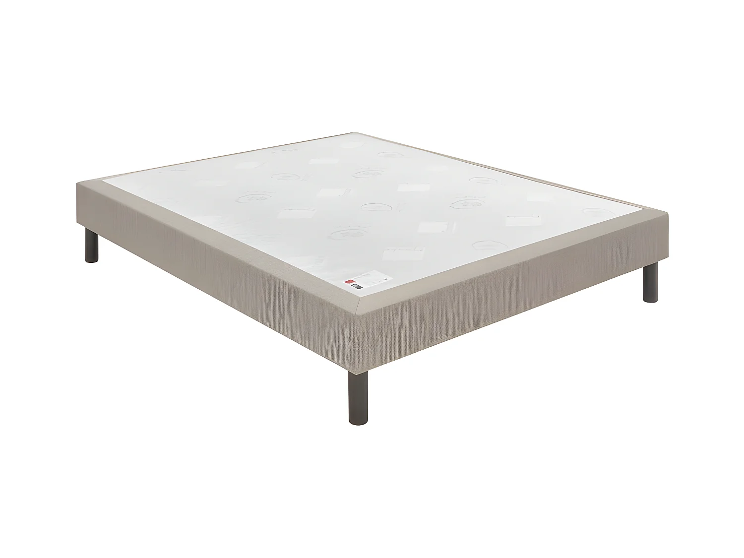 Sommier Epeda Nature Medium - Gris Souris 140x200