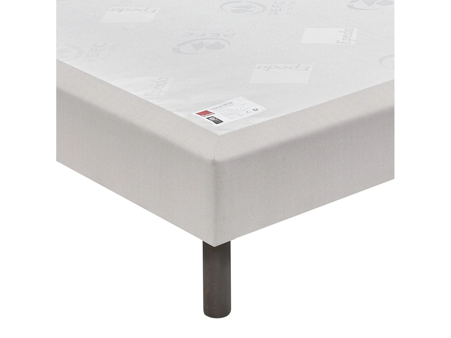 Sommier Epeda Nature Medium - Gris Souris 180x200 - Double Sommier