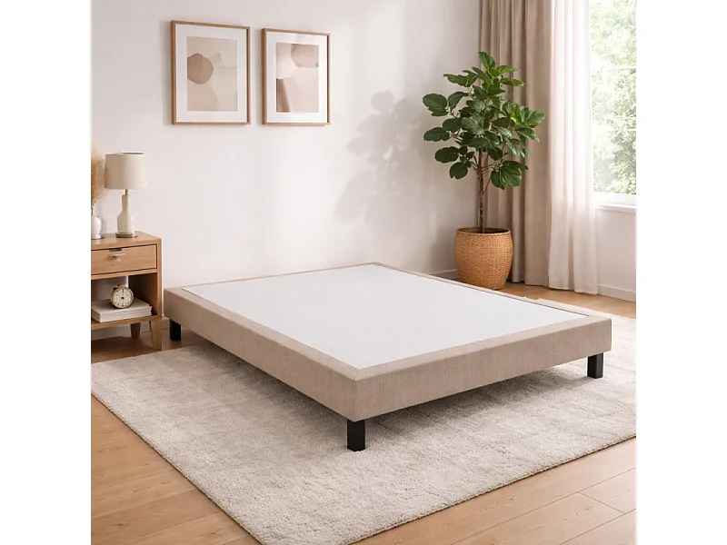 Sommier Epeda Nature Medium - Gris Souris 160x200