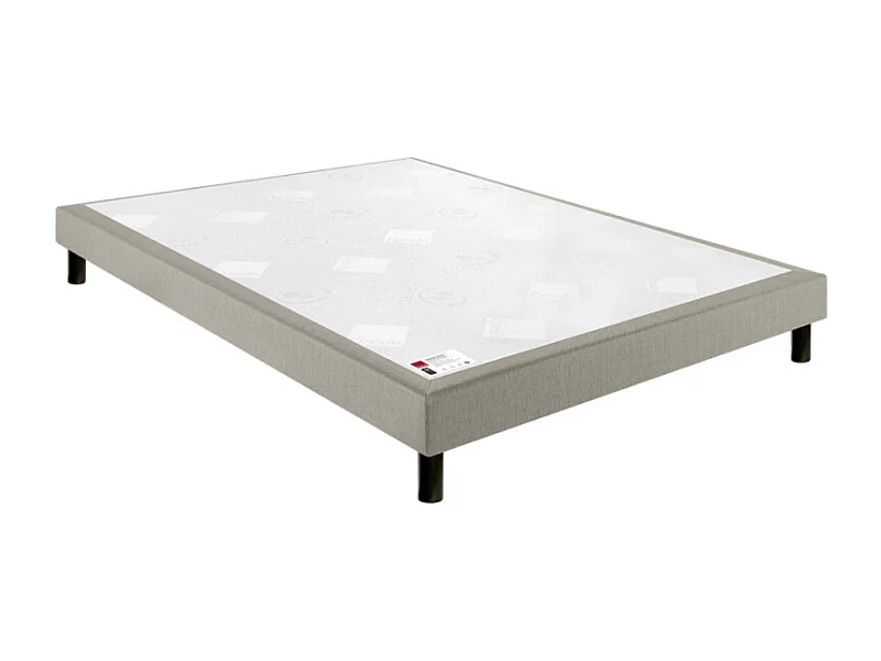 Sommier Epeda Nature Ferme - Gris Souris 90x190