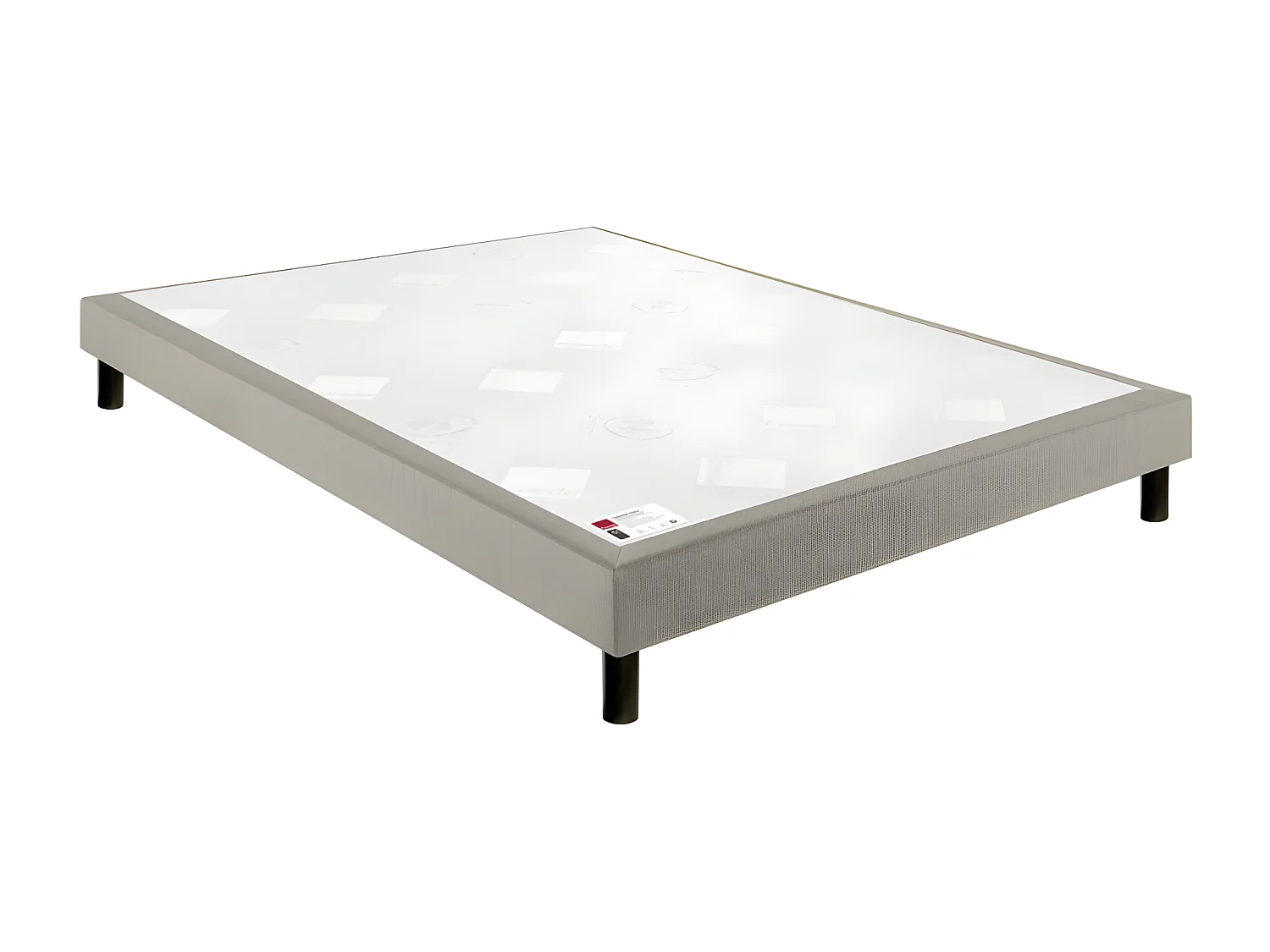 Sommier Epeda Nature Ferme - Gris Souris 140x190