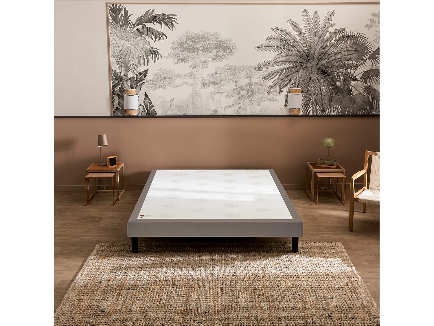 Sommier Epeda Nature Ferme - Gris Souris 200x200 - Double Sommier