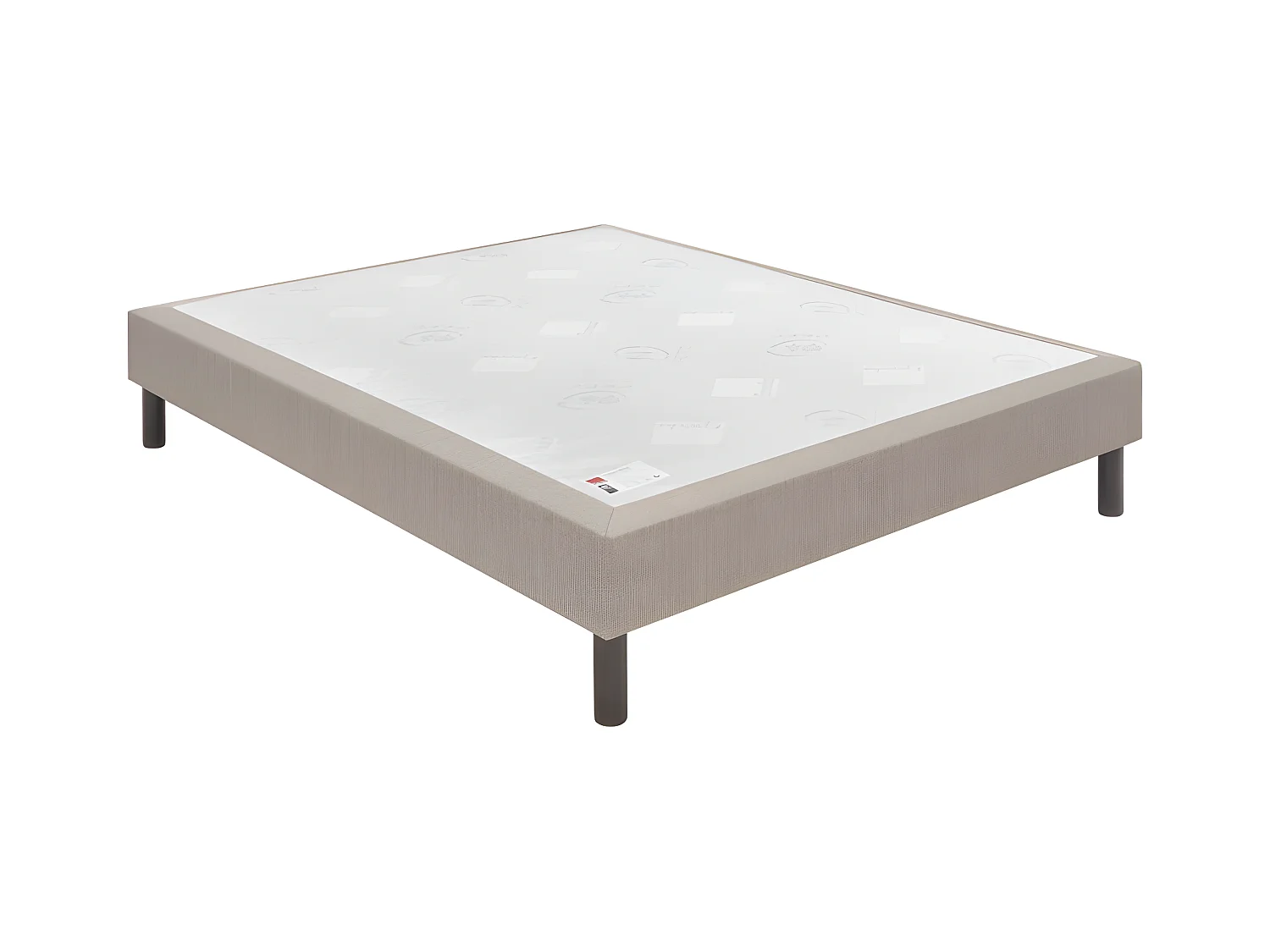 Sommier Epeda Nature Medium - Gris Souris 90x190