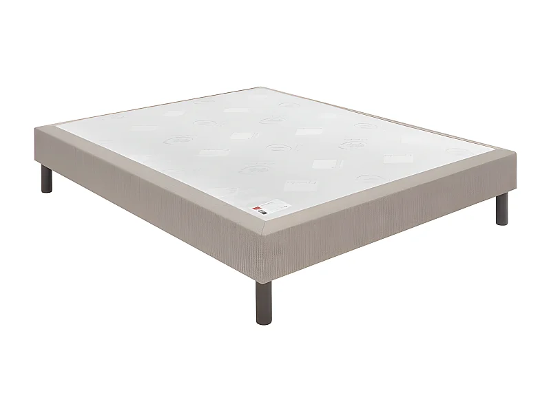 Sommier Epeda Nature Medium - Gris Souris 90x190