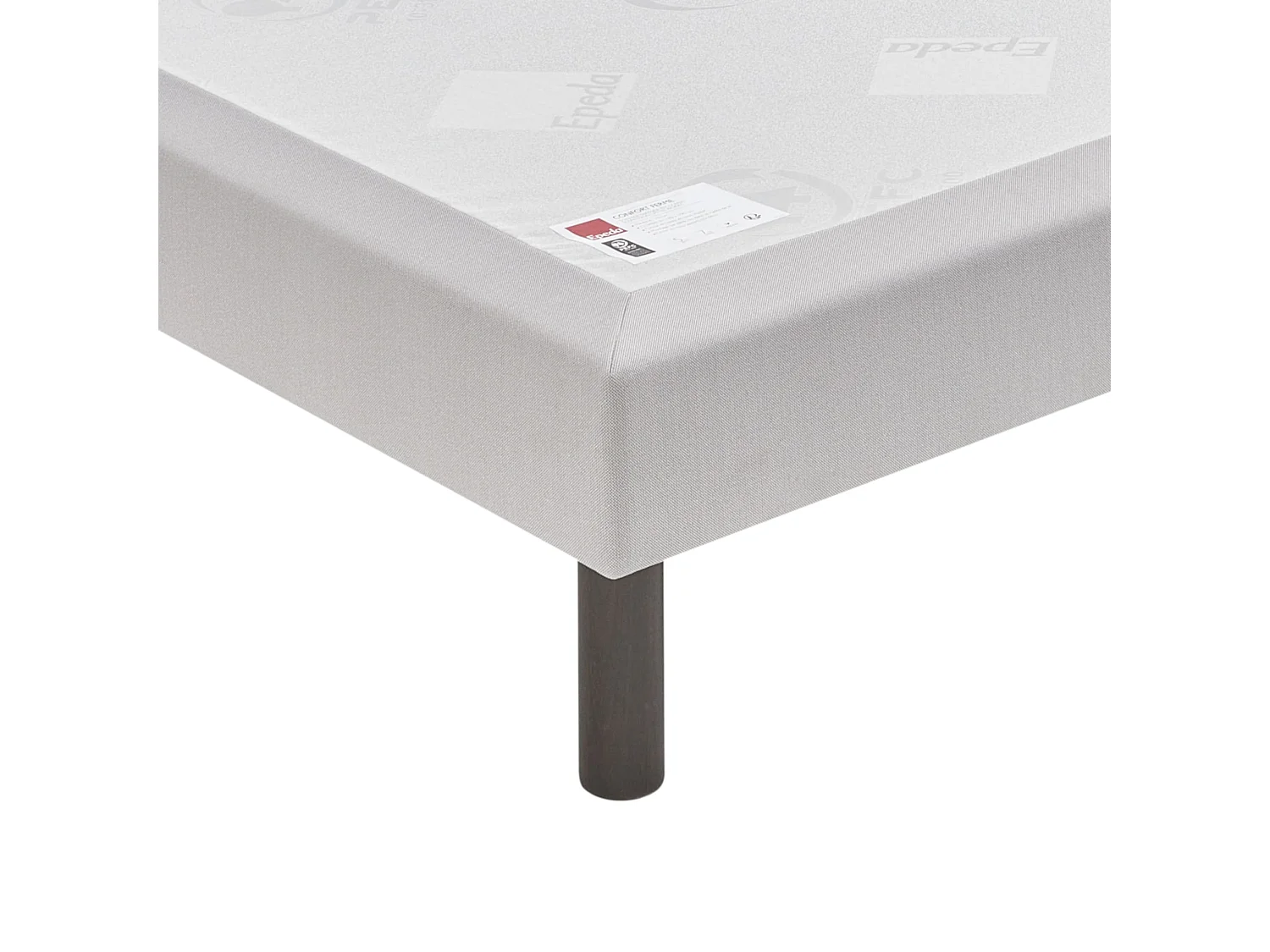 Sommier Epeda Nature Ferme - Gris Souris 140x200