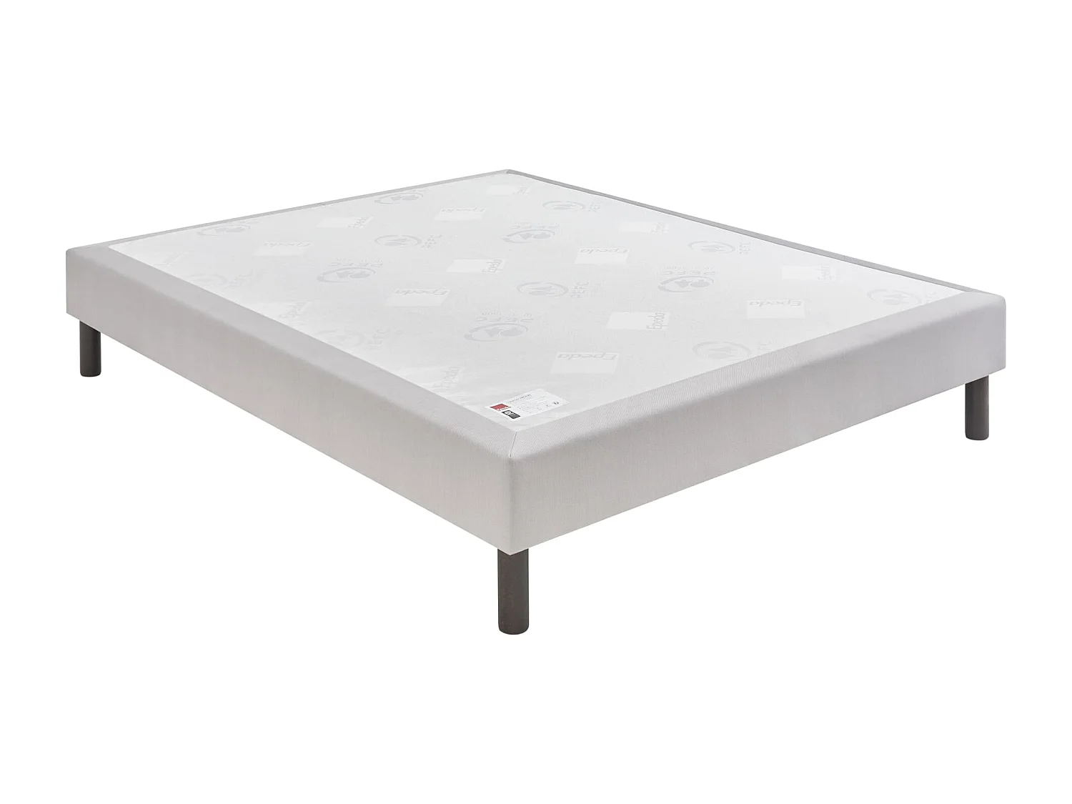 Sommier Epeda Nature Medium - Gris Souris 120x200