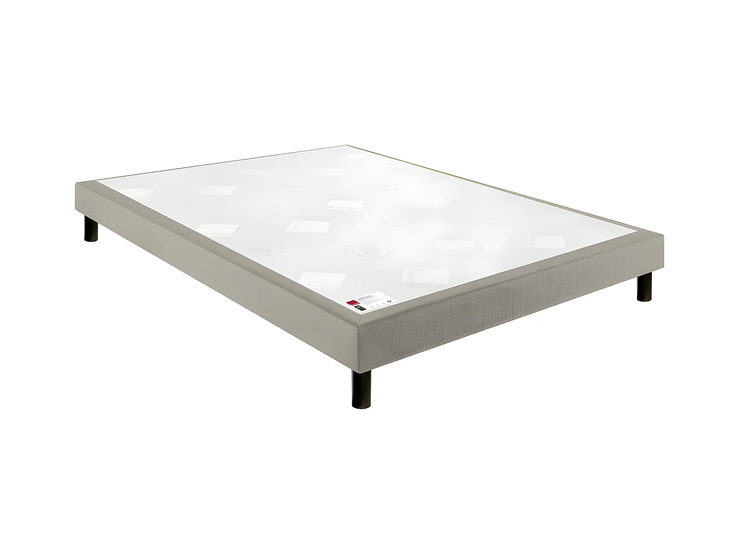 Sommier Epeda Nature Ferme - Gris Souris 80x200