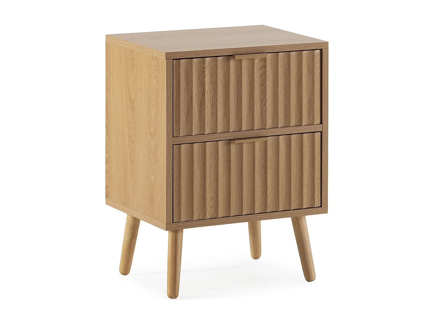 Nachttisch Lluvia 2 Schubladen Eiche farbe