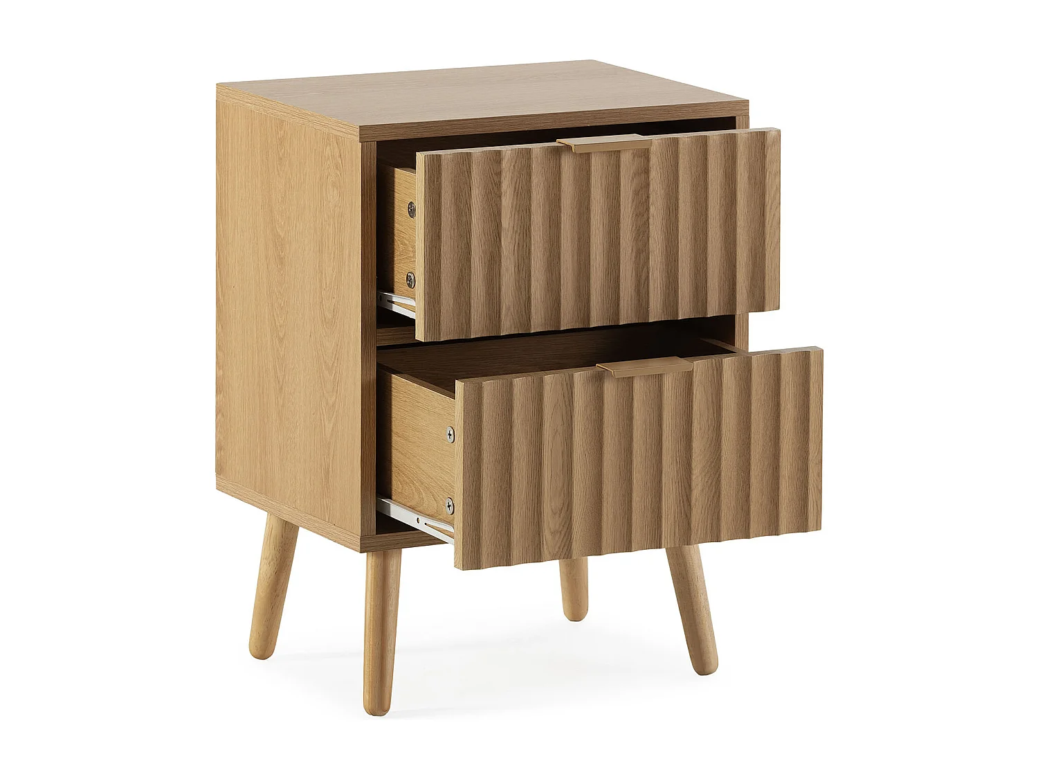 Nachttisch Lluvia 2 Schubladen Eiche farbe