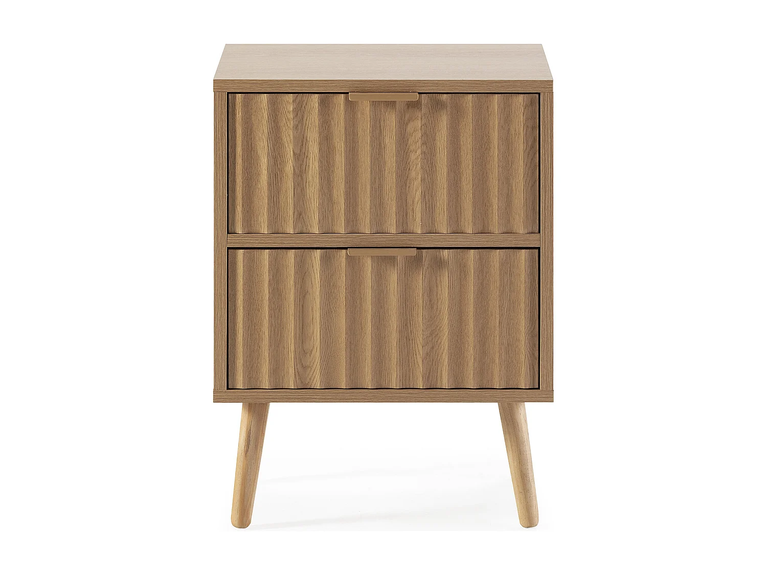 Nachttisch Lluvia 2 Schubladen Eiche farbe