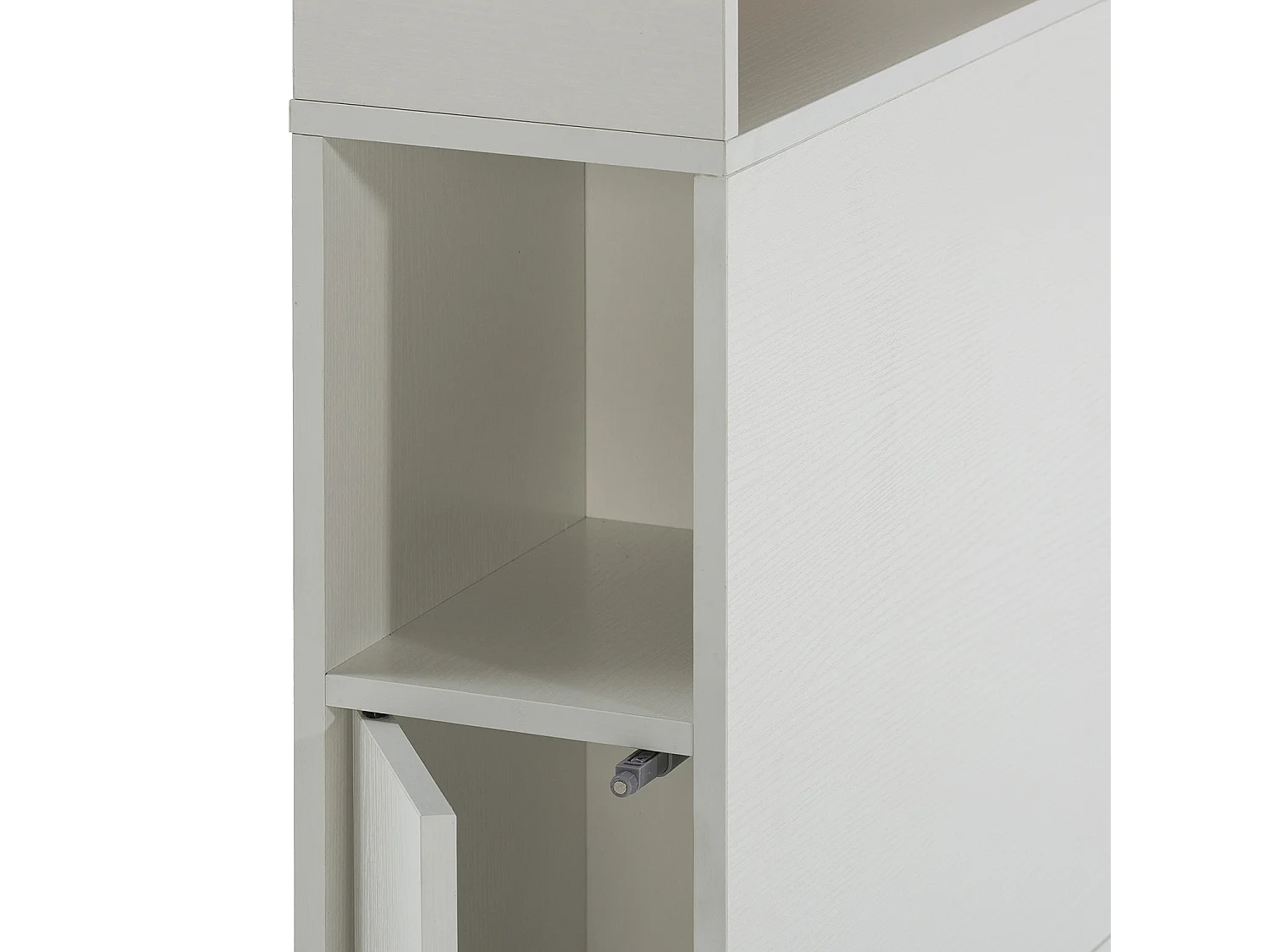 Cabeceira de cama Zeus 165 cm branca, 2 portas 9 nichos