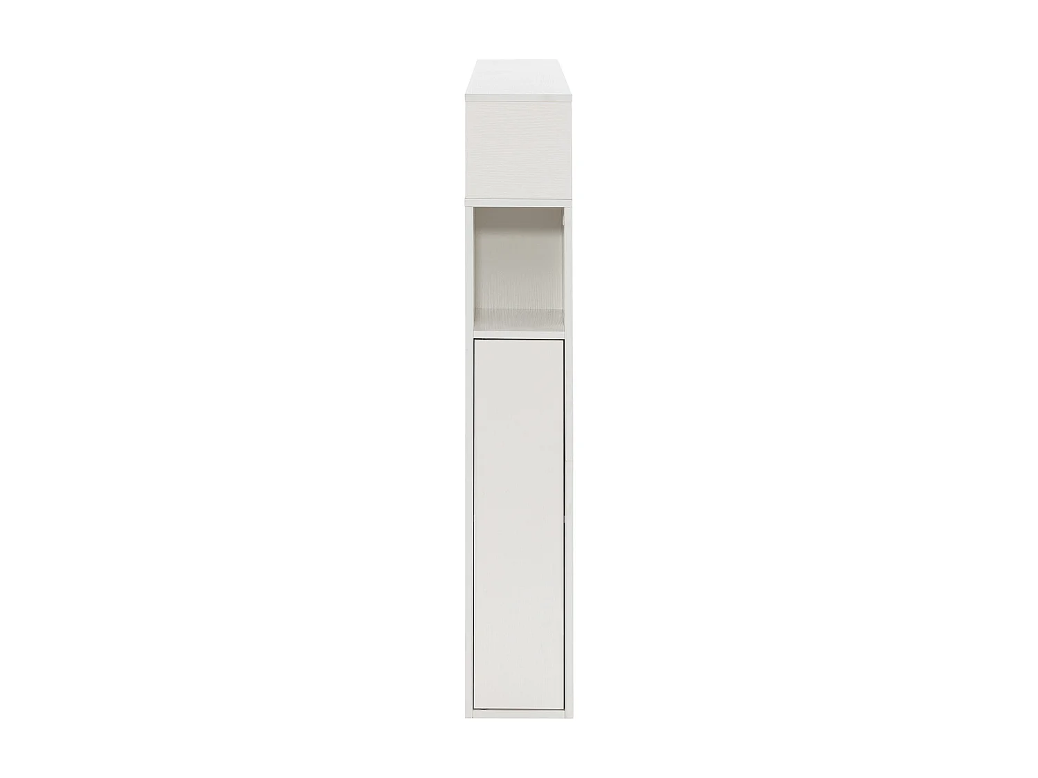 Tête de lit Zeus 145 cm blanc, 2 portes 9 trous