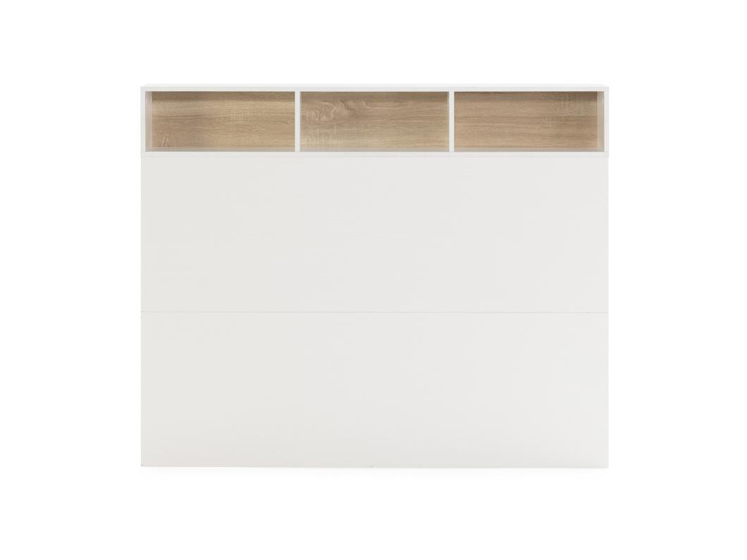 Hoofdeinde Zeus bed 95 cm wit, 2 deuren 9 gaten
