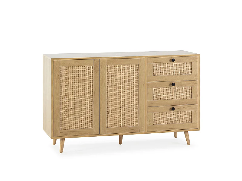 Sideboard Bella mit 3 Schubladen und 2 Eichentüren