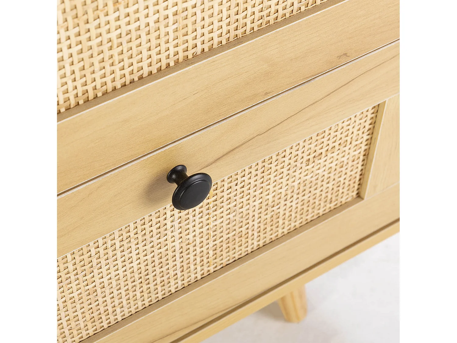 Dressoir Bella 3 laden en 2 deuren eiken kleur, 120 cm