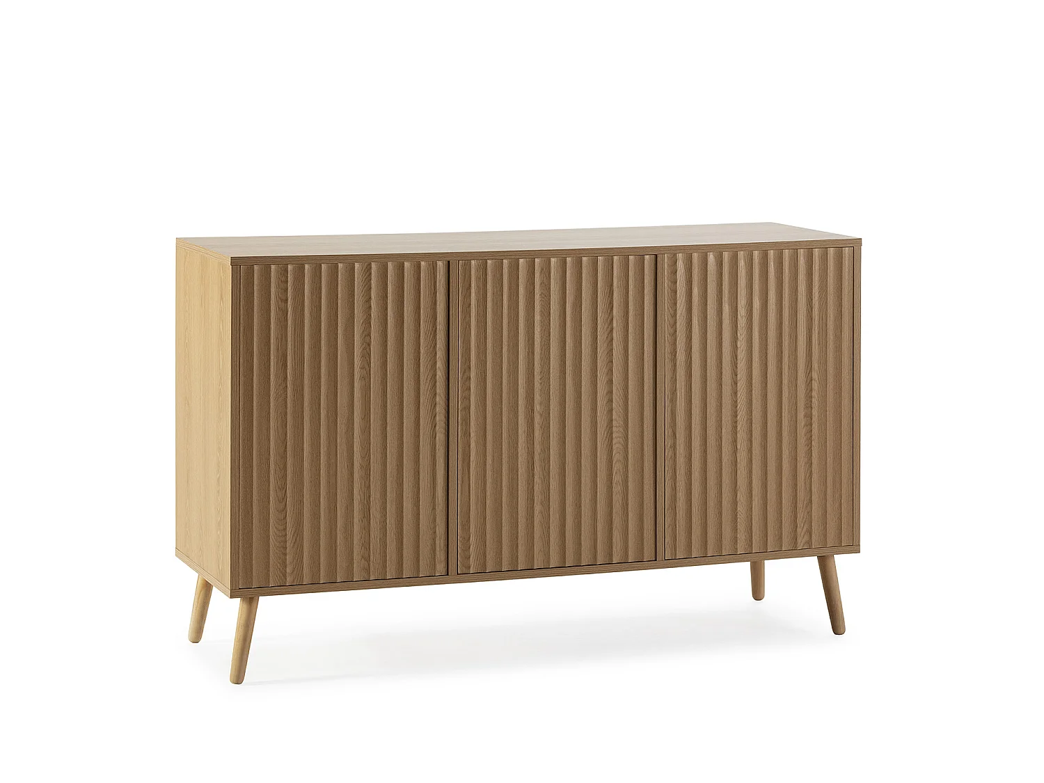 Credenza Lluvia 3 ante in rovere, larghezza 120 cm