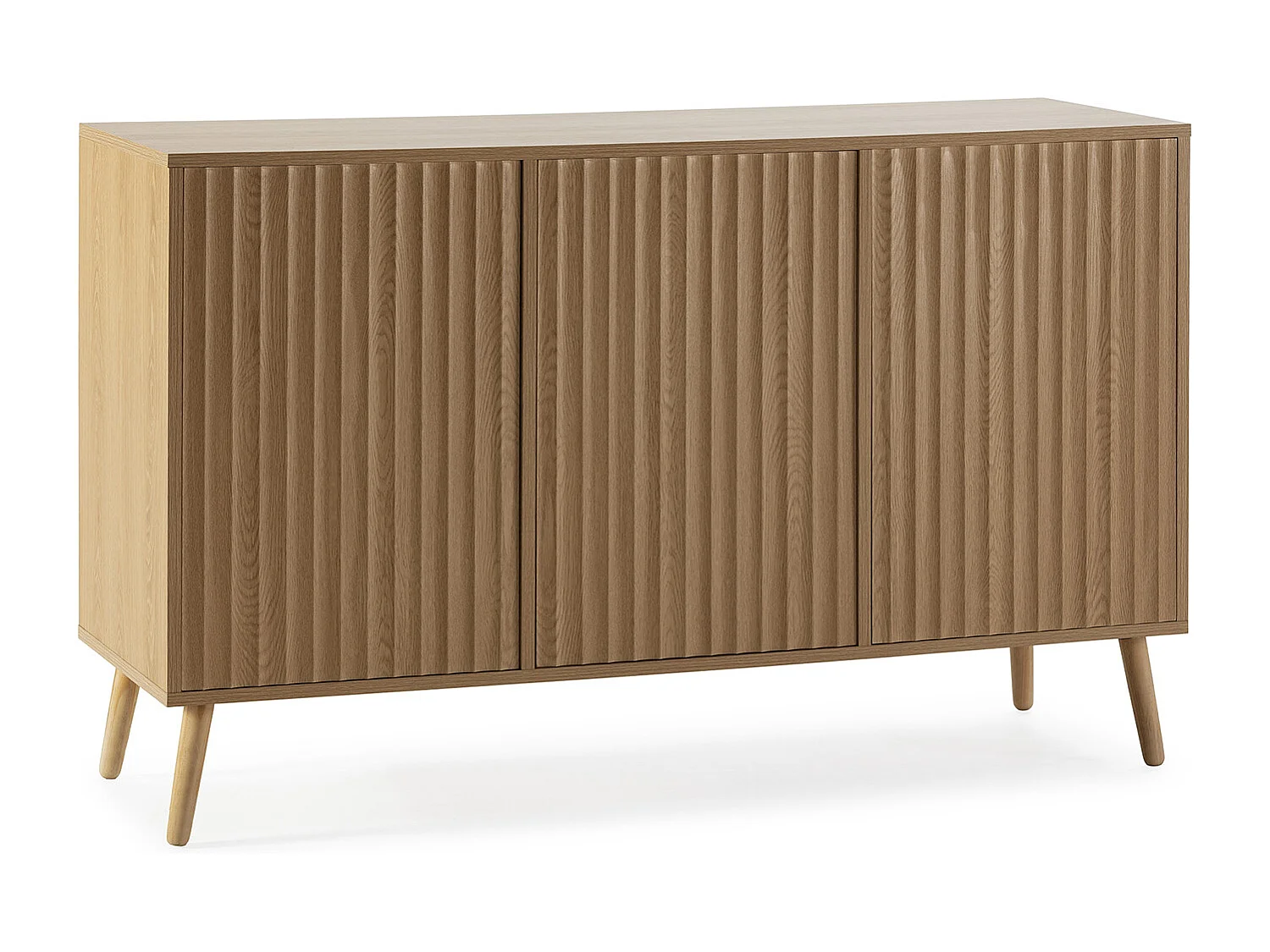 Sideboard Lluvia mit 3 Eichentüren, 120 cm breit