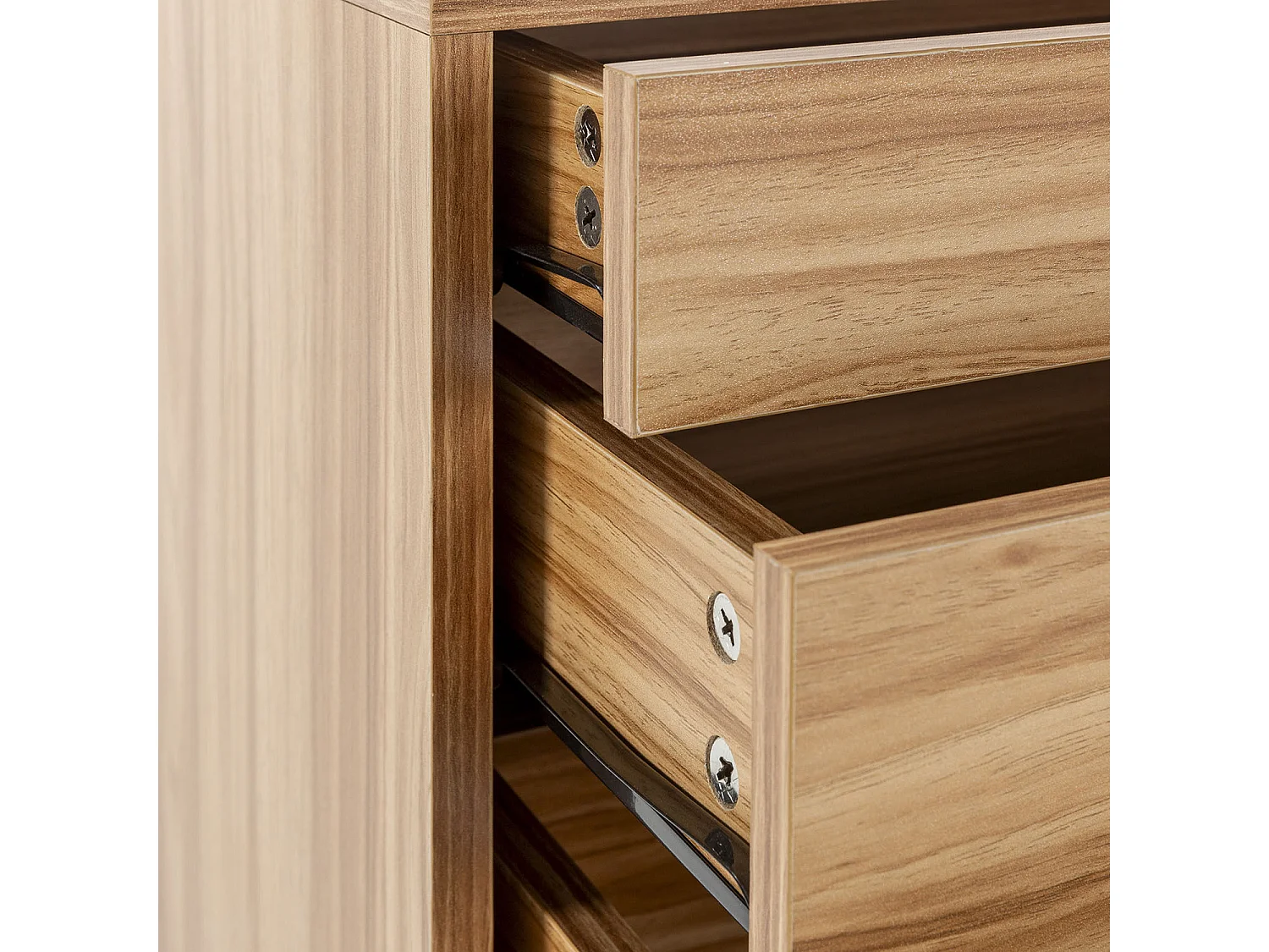 Kommode Lluvia 3 Schubladen Eiche Farbe