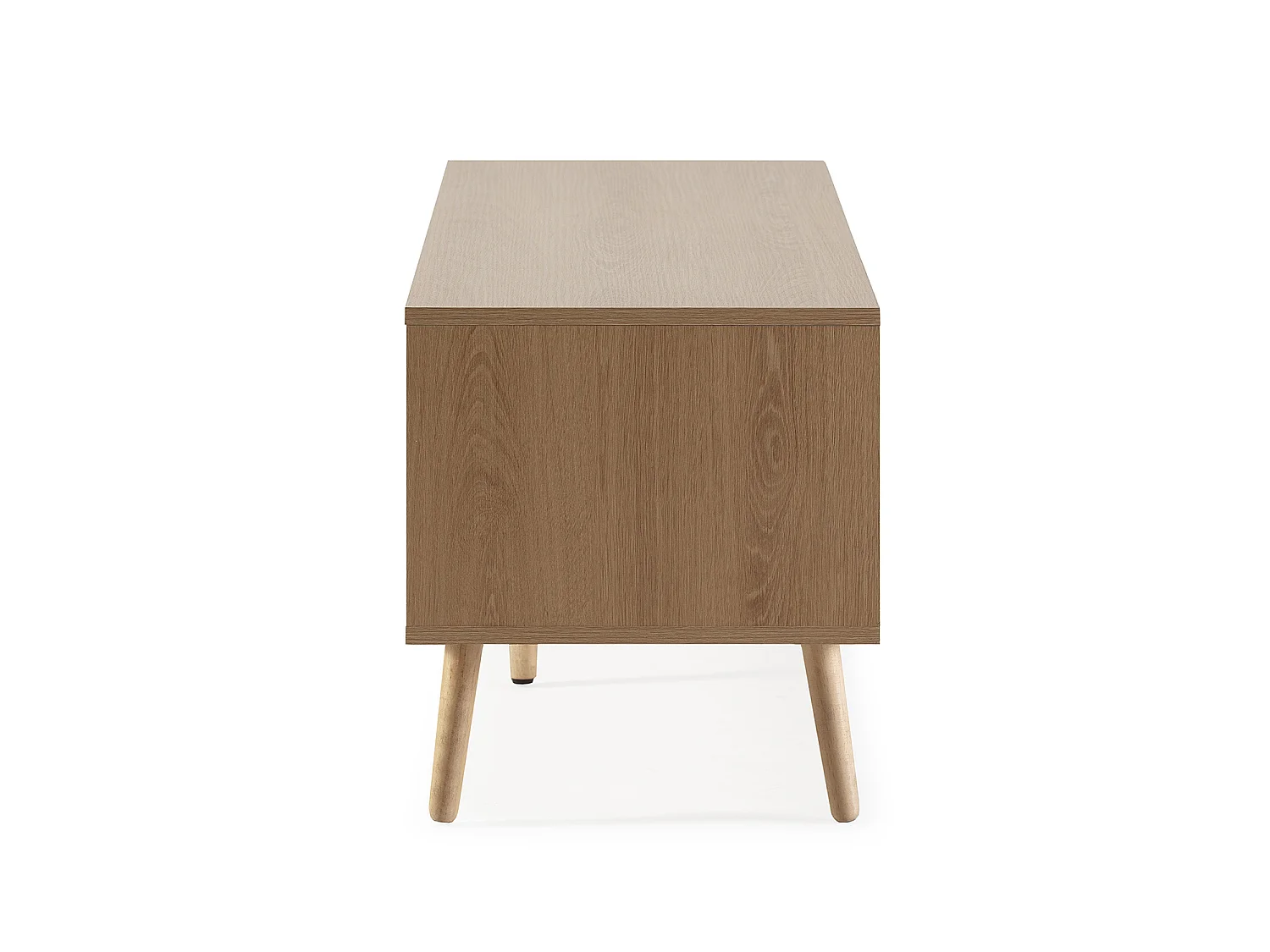 Mueble tv Lluvia 3 puertas color roble, 130 cm largo