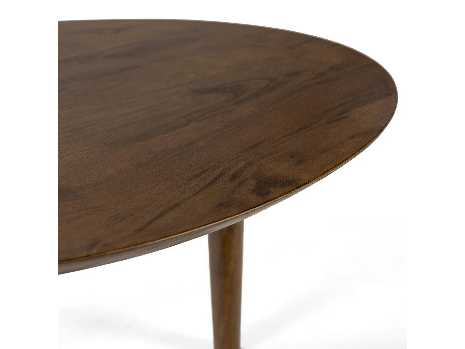 Speltafel Eclipse in walnootkleur, massief hout.