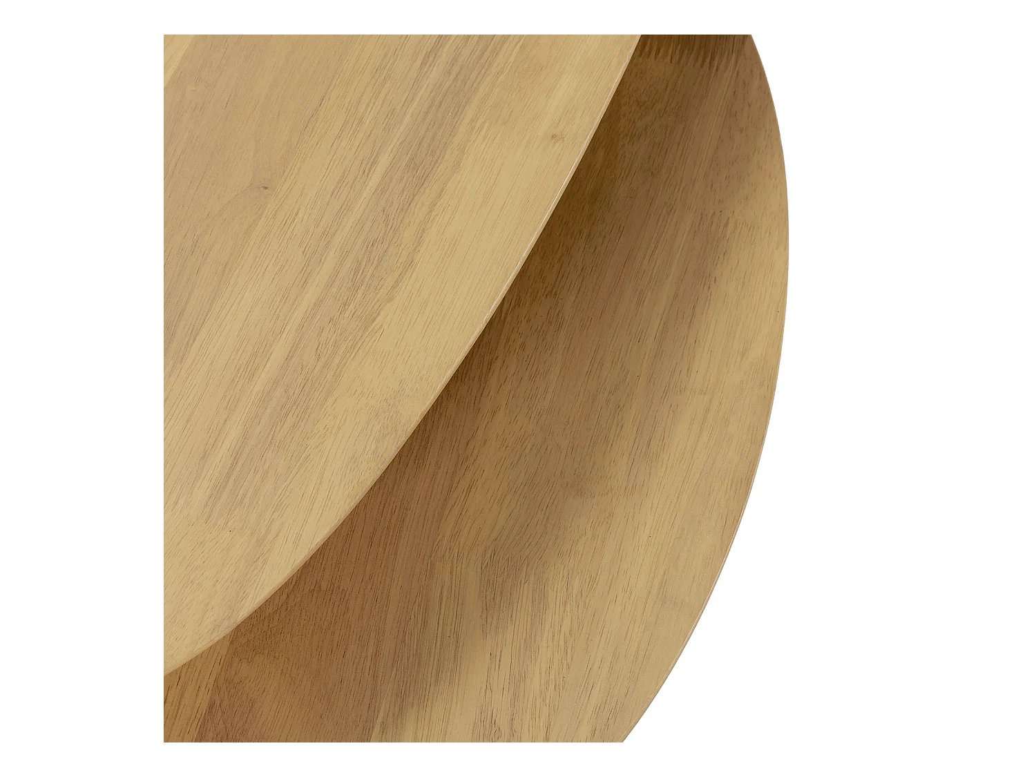 Set de 2 tables basses Eclipse couleur chêne, bois massif