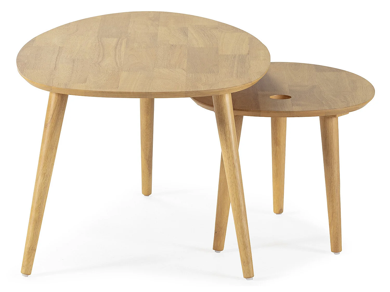 Speltafel Eclipse in eiken kleur, massief hout.