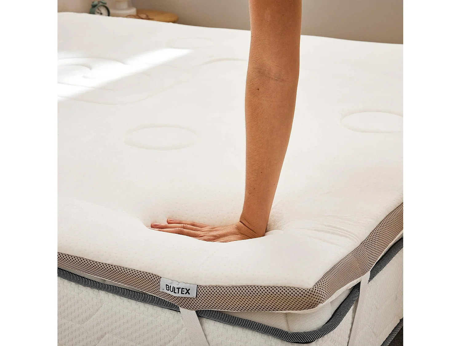 Surmatelas mémoire de forme 140x190 moelleux Bultex Memopower