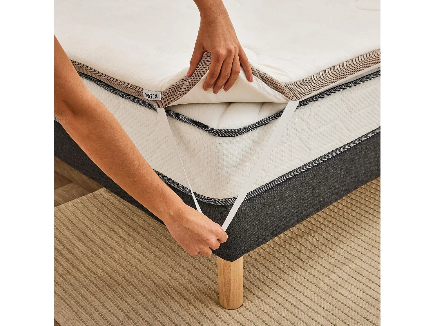 Surmatelas mémoire de forme 140x190 moelleux Bultex Memopower